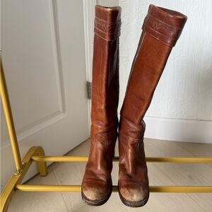 Miss Capezio Brown Leather Knee-High Boots